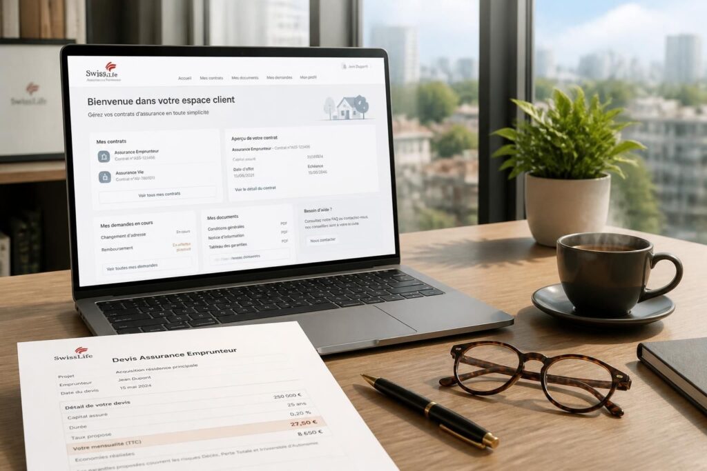 découvrez l'assurance emprunteur swisslife : avis clients, demande de devis personnalisés et accès facile à votre espace client en ligne pour gérer votre contrat en toute simplicité.
