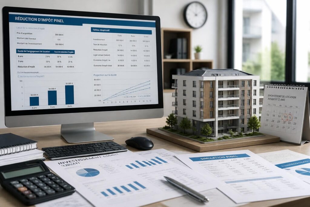 découvrez comment calculer la réduction d'impôt pinel et la durée d'investissement jusqu'à 12 ans pour optimiser votre placement immobilier.